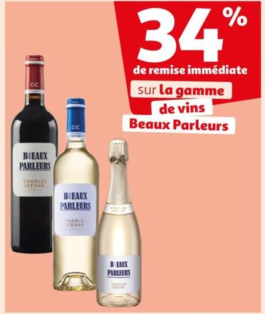 Beaux Parleurs - De Remise Immédiate Sur La Gamme De Vins
