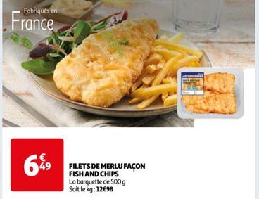 Filets De Merlu Façon Fish And Chips