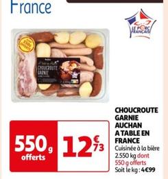 Auchan - Choucroute Garnie A Table En France