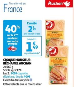 Auchan - Croque Monsieur Béchamel