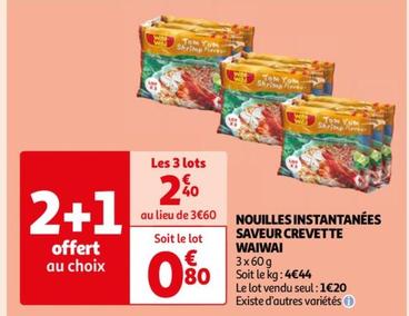 wai wai - nouilles instantanees saveur crevette