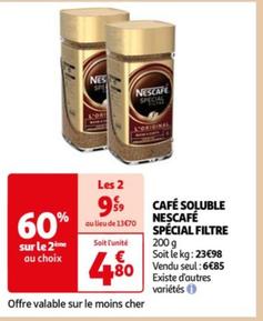 cafe solubile special filtre