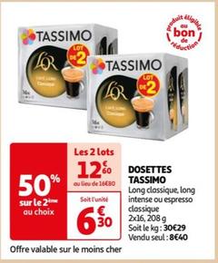 Dosettes Tassimo