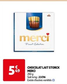 merci - chocolat lait storck
