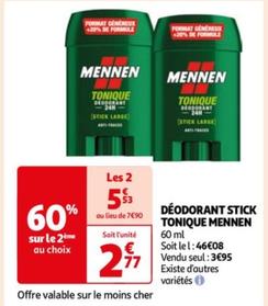 MENNEN - DÉODORANT STICK TONIQUE