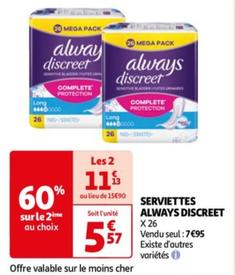 SERVIETTES DISCREET