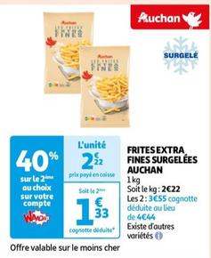 Auchan - Frites Extra Fines Surgelées