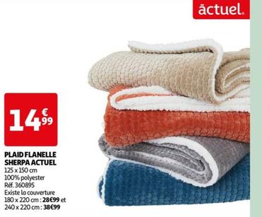 Actuel - Plaid Flanelle Sherpa