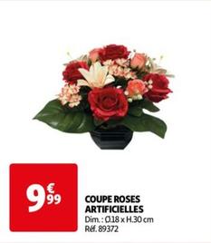 Coupe Roses Artificielles