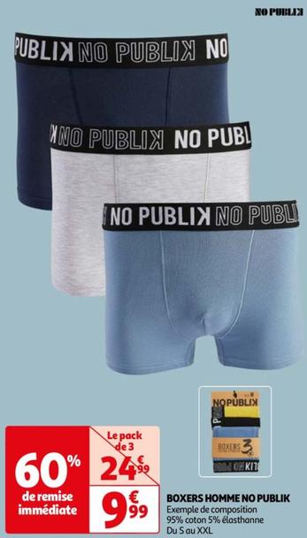 No Publik - Boxers Homme