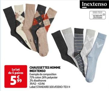 INEXTENSO - CHAUSSETTES HOMME