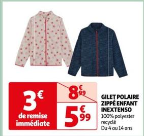 INEXTENSO - GILET POLAIRE ZIPPÉ ENFANT