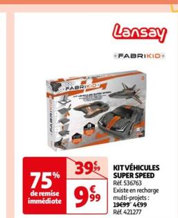 fabrikid - kit vehicules super speed