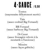 Sauce offre à 0,5€ sur Big Fernand