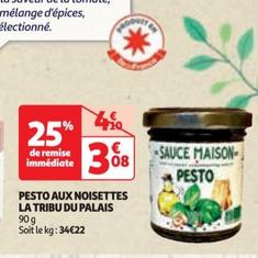 pesto aux noisettes la tribu du palais