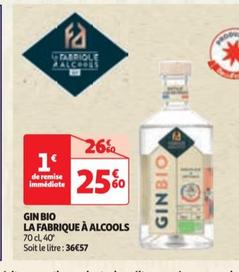 la fabrique a alcools gin bio