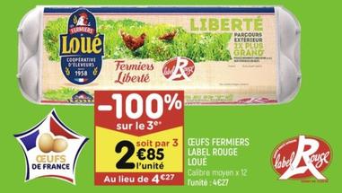 Oeufs Fermiers Label Rouge