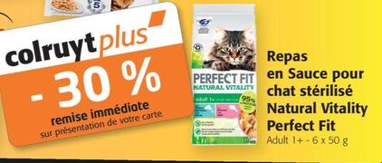 Perfect Fit - Repas en Sauce pour chat stérilisé Natural Vitality