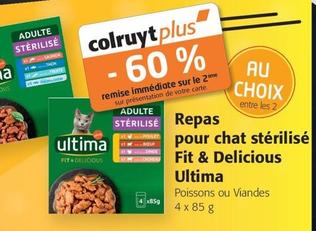 Repas pour chat stérilisé Fit & Delicious