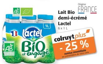 Lait Bio demi-écrémé