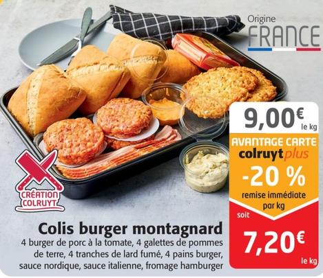 Colis burger montagnard