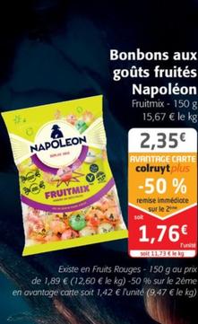 Napoléon - Bonbons aux goûts fruités