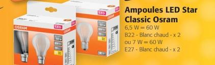 osram - ampoules led star classic