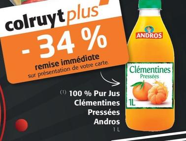 Andros - (1) 100% Pur Jus Clémentines Pressées