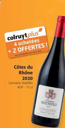 Domaine Mathiflo - Côtes du Rhône 2020