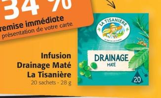 La Tisanière - Infusion Drainage Maté