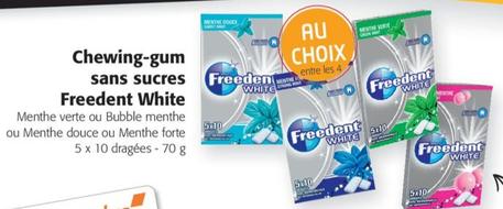 Chewing-gum sans sucres White