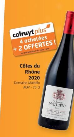 Domaine Mathiflo - Côtes du Rhône 2020