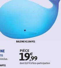 Veilleuse baleine en silicone rechargeable offre à 19,99€ sur JouéClub