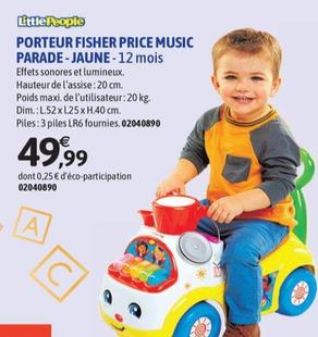 Porteur Fisher Price Music Parade - Jaune offre à 24,99€ sur JouéClub
