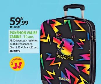 Promo Pokémon valise cabine chez JouéClub