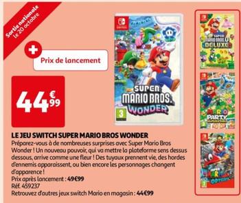 Nintendo - Le Jeu Switch Super Mario Bros Wonder