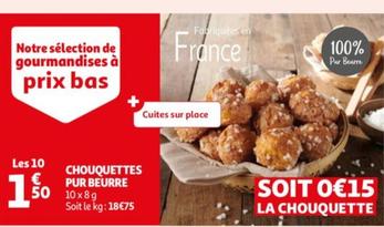 CHOUQUETTES PUR BEURRE