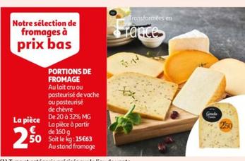 PORTIONS DE FROMAGE