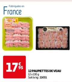 12 PAUPIETTES DE VEAU