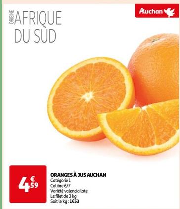 auchan - oranges à jus
