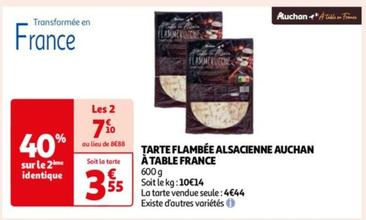 AUCHAN - TARTE FLAMBÉE ALSACIENNE À TABLE