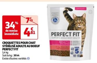 PERFECT FIT - CROQUETTES POUR CHAT STÉRILISÉ ADULTE AU BOEUF