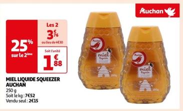 Auchan - MIEL LIQUIDE SQUEEZER