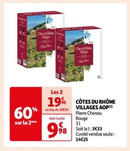 Pierre Chanau Rouge - CÔTES DU RHÔNE VILLAGES AOP