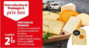 Portions De Fromage