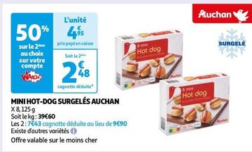 Auchan - Mini Hot-dog Surgeles