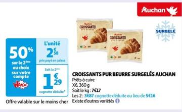 Auchan - Croissants Pur Beurre Surgeles