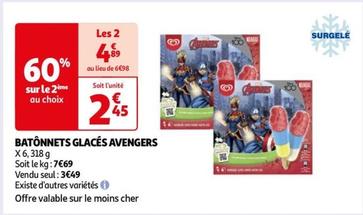 Algida - Batonnets Glaces Avengers