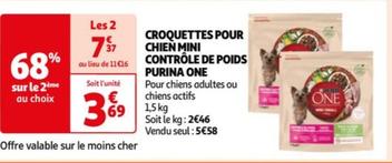 One - Croquettes Pour Chieni Mini Controle De Poids Purina