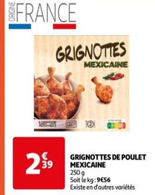 Grignottes De Poulet Mexicane